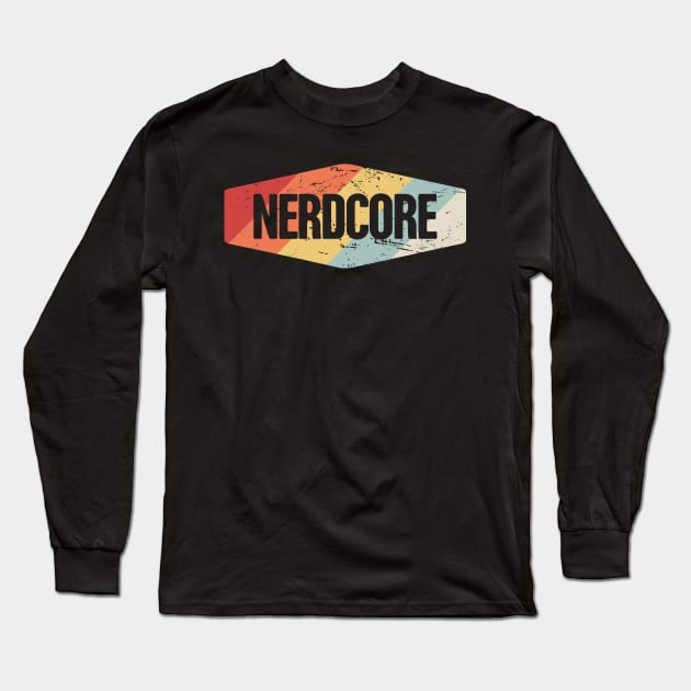 Nerdcore - Nerdy & Geeky Hip Hop Music Long Sleeve T-Shirt by Wizardmode